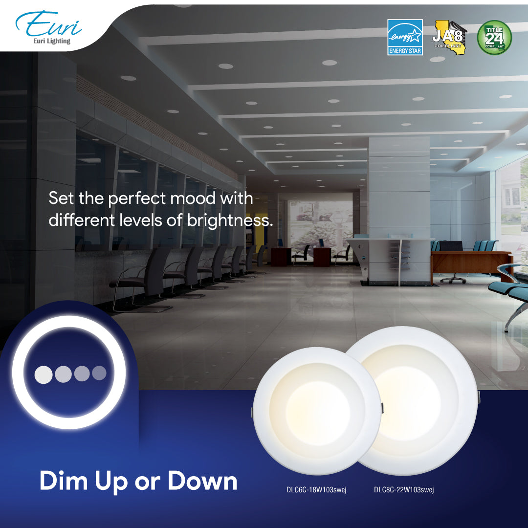 6" 3CCT Selectable LED Commercial Downlight Dim ES