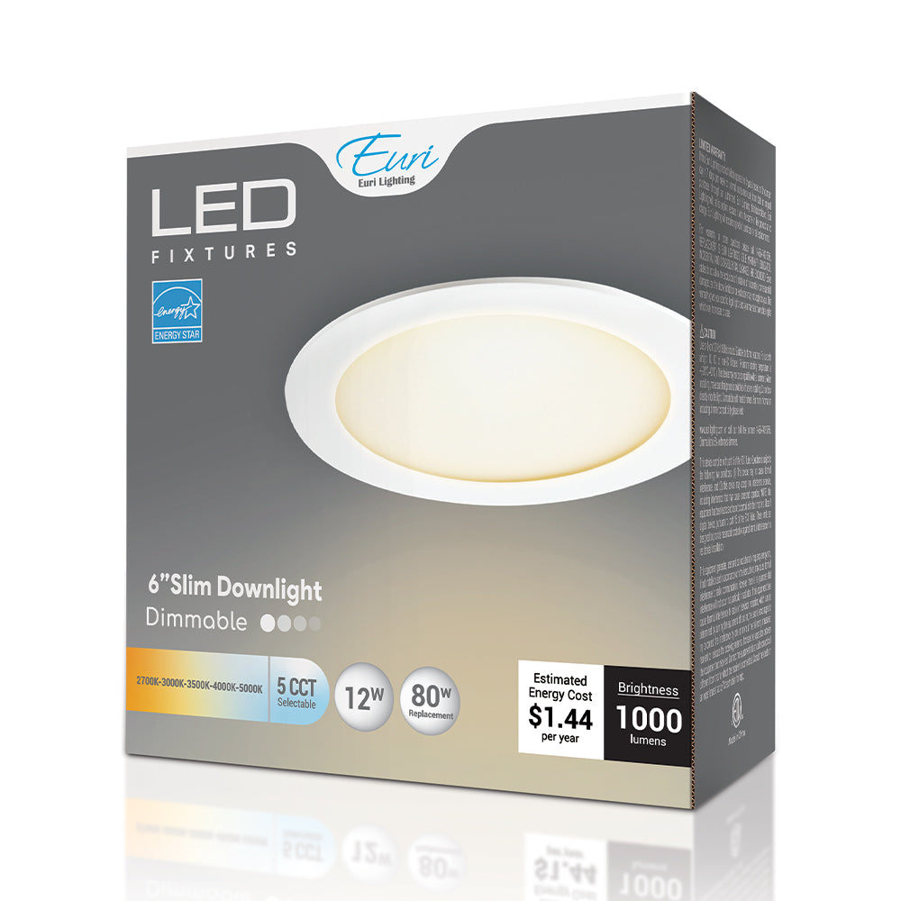 5CCT Selectable LED Downlight 80W Dim ES