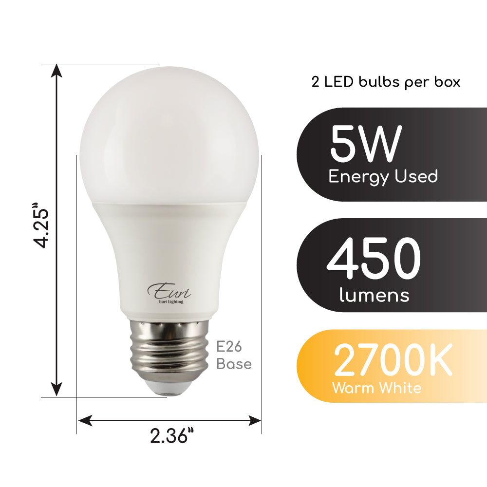 LED A19 40W DIM ES, CEC