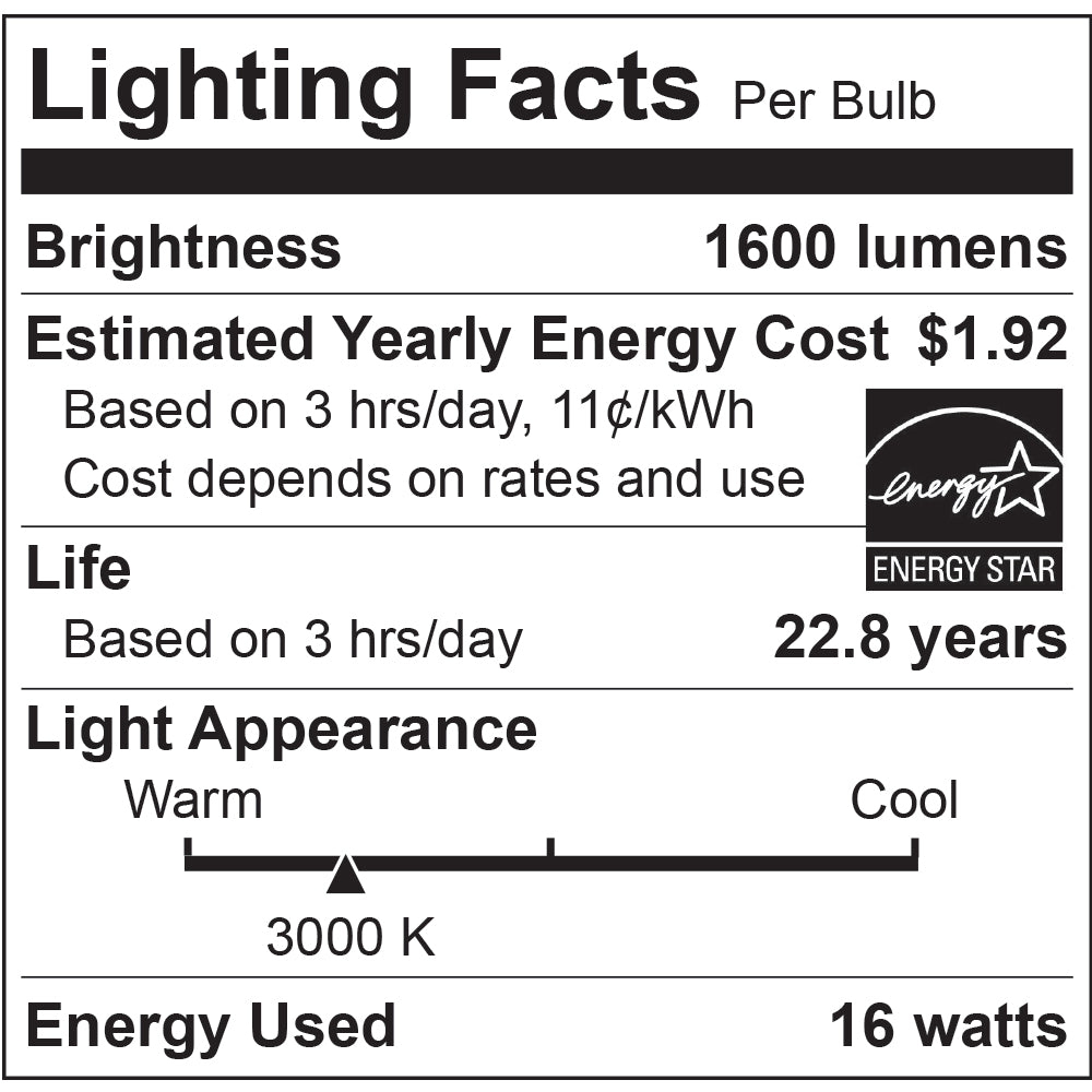 LED A21 100W Dim ES