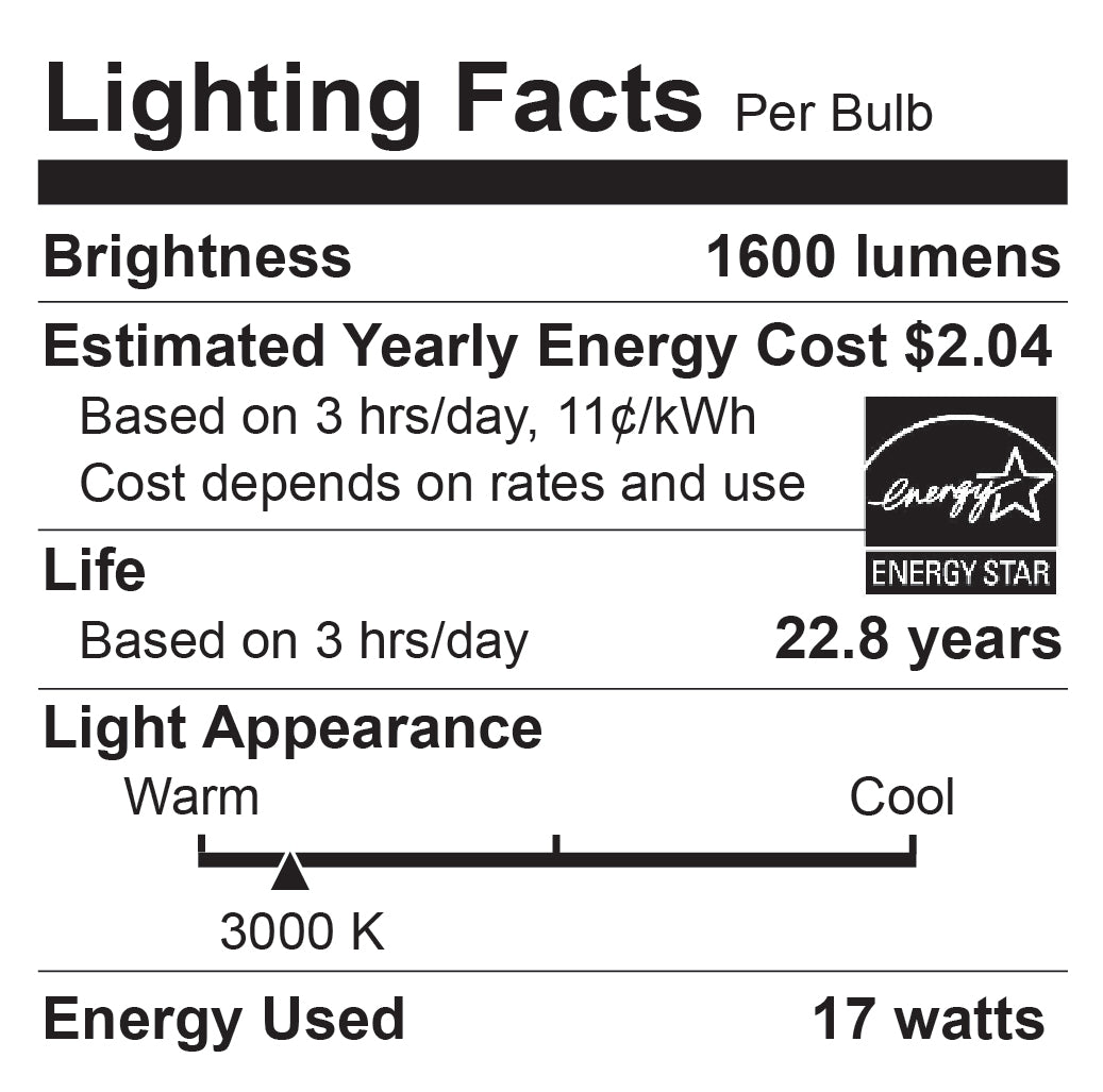 LED A21 100W Dim CEC