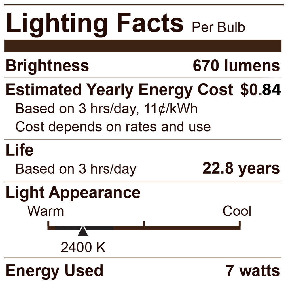 LED A19 60W Dim Non-ES