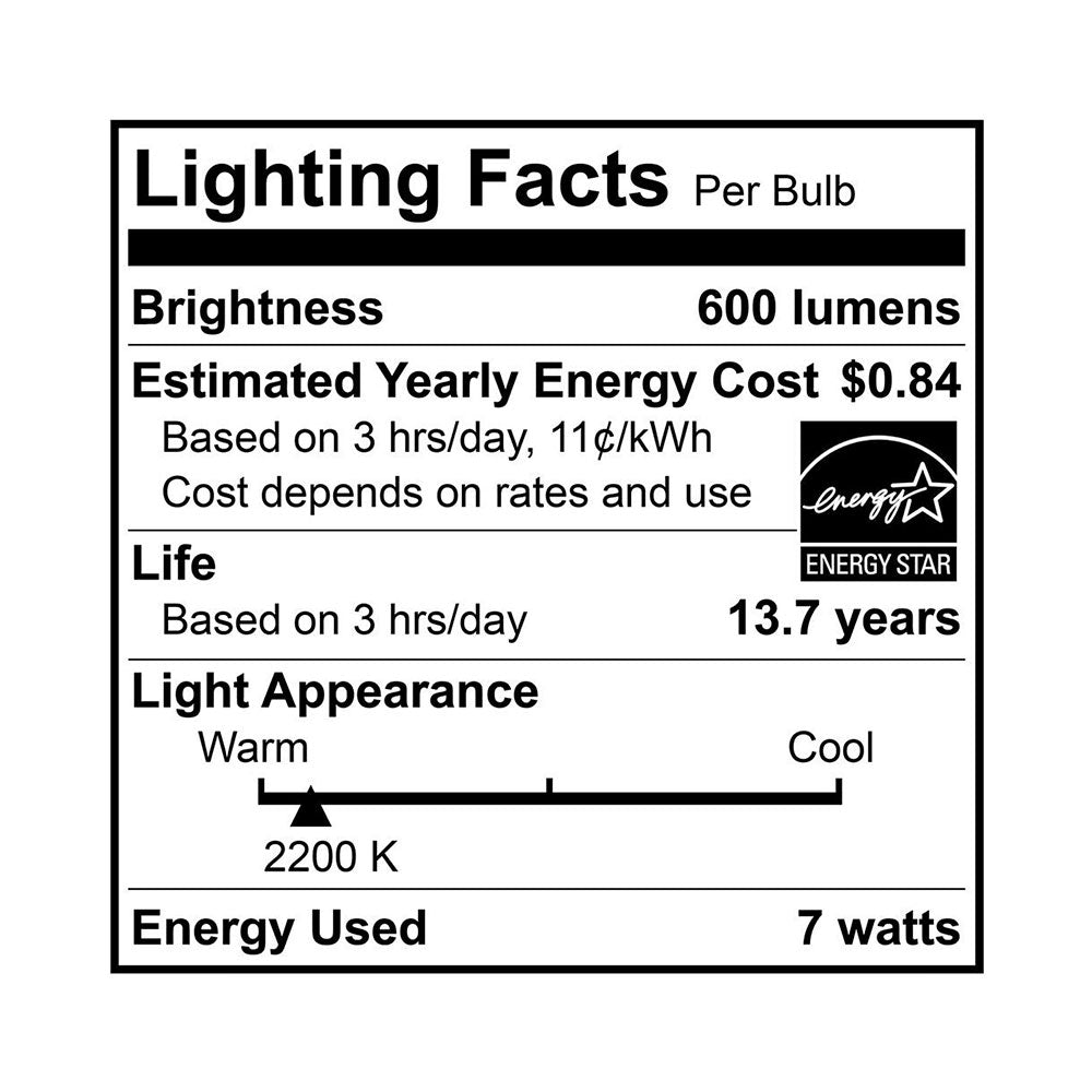 LED A19 40W Dim ES